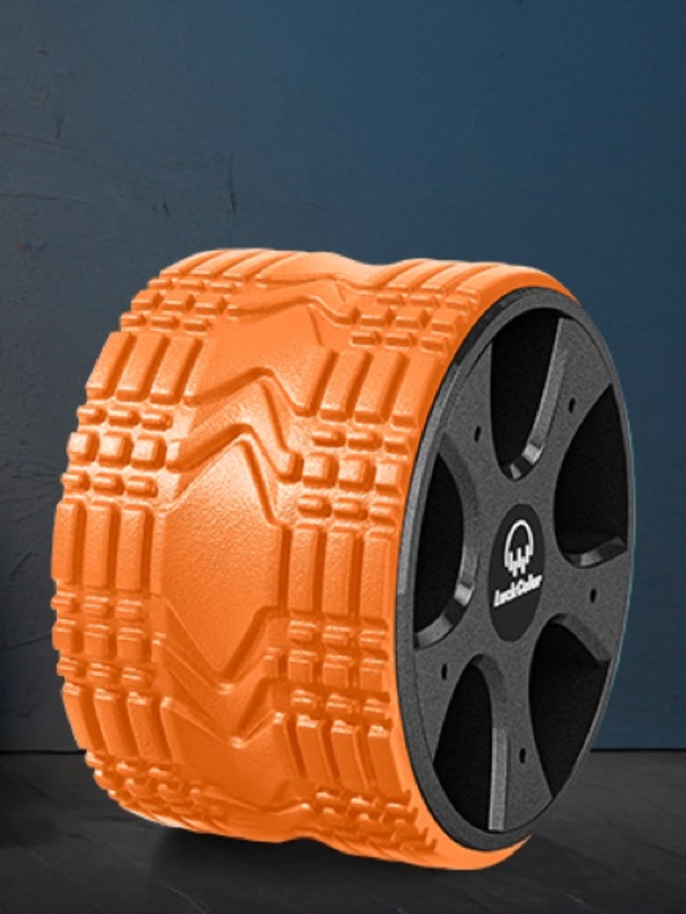 Luckcolor Yoga wheel  Black & Orange Foam Roller Wheel